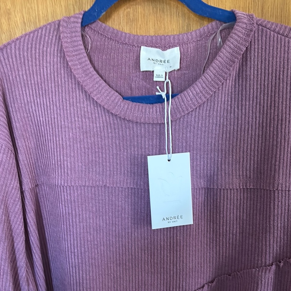 Andree Purple Relaxed Top